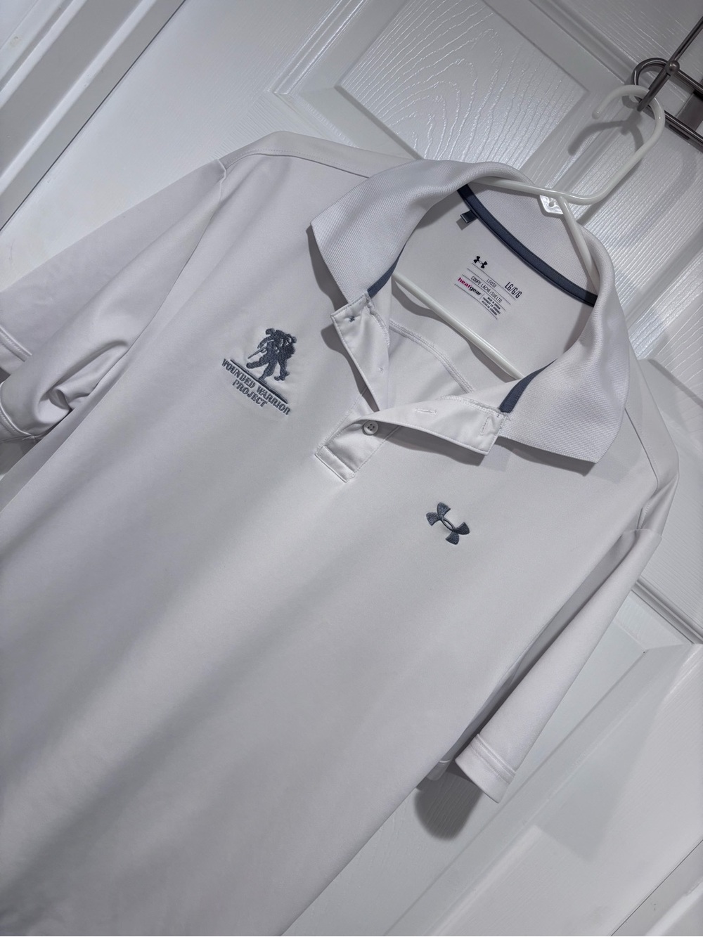 UNDER ARMOUR WOUNDED WARRIOR PROJECT Men's White Performance Polo